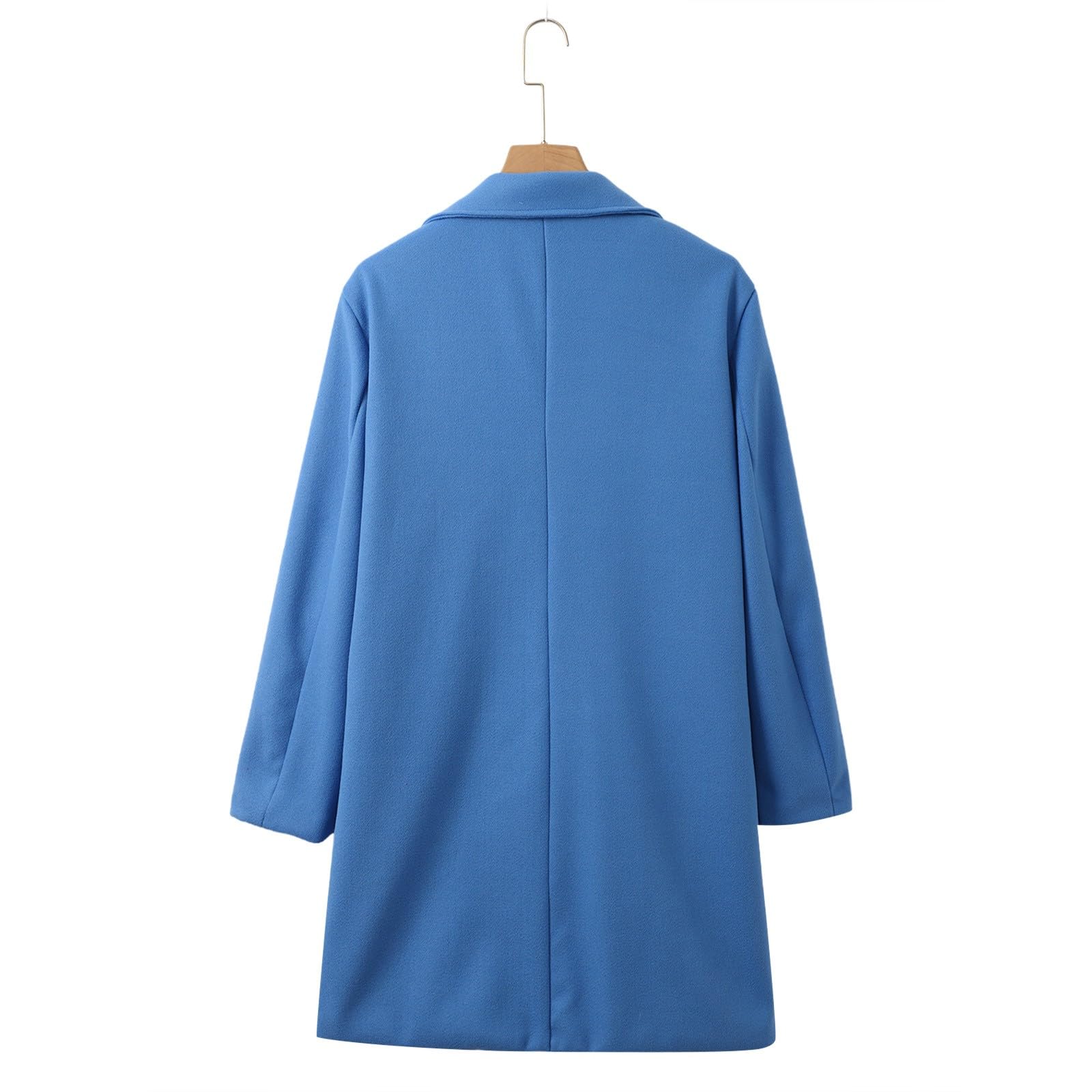 Trench Hombre,Gabardina Larga Hombre Clásica de Temporada Otoño Invierno Abrigo Impermeable Resistente al con Cuello Solapa
