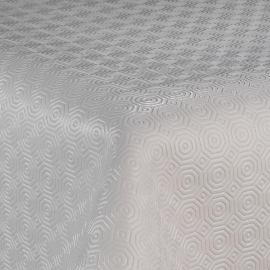 Tischdecke Molton Tischläufer Tischpolster Tischschoner Tischunterlage PVC abwaschbare Tischdecke Wasserabweisend Schutz |79|, Muster:Molton, Größe:140x260 cm