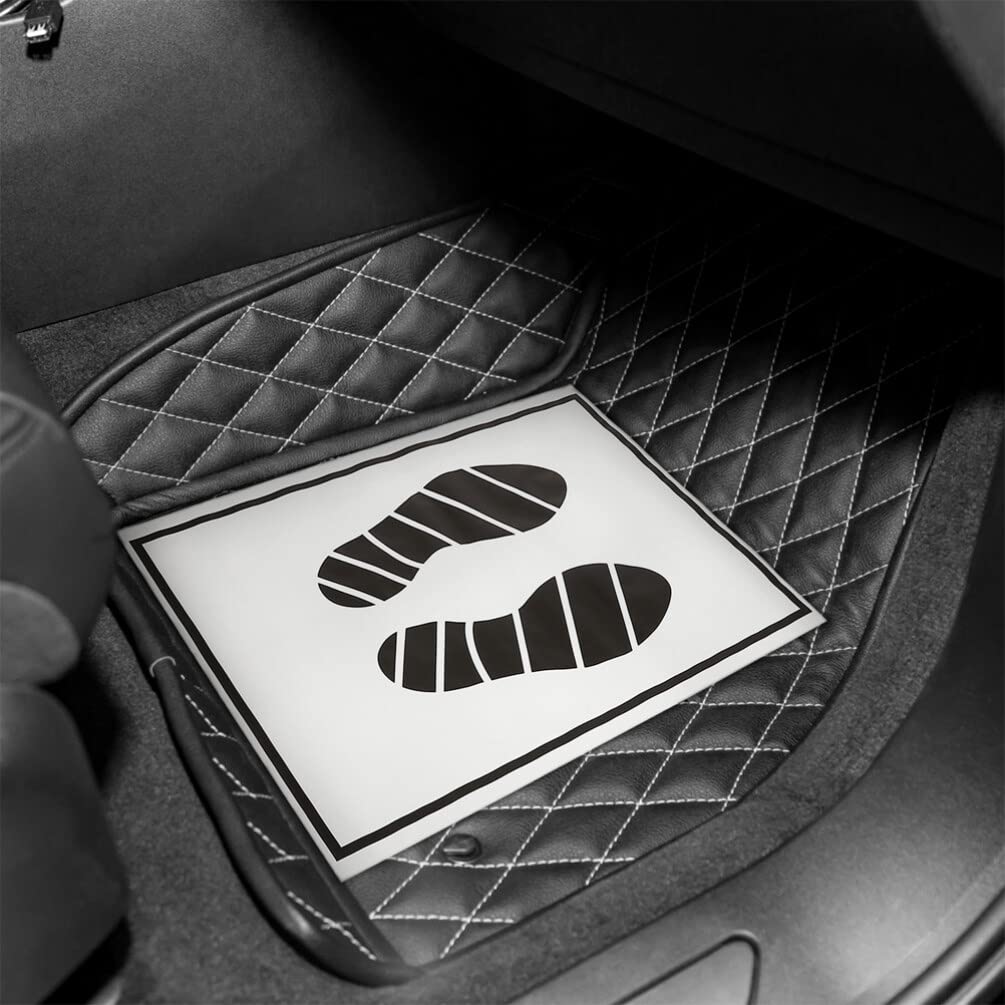 TOVINANNA Disposable Car Floor Mats 25 Pcs Paper Foot Pads Lightweight Waterproof Auto Liners Vehicle Protection Against Dust — view 7