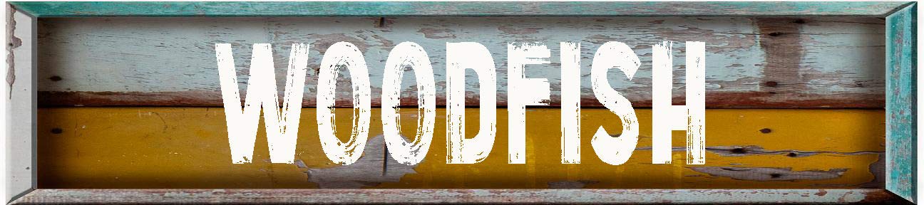 WOODFISH Rectangle Painted Wood Look Magnet for use on Any Steel Surface