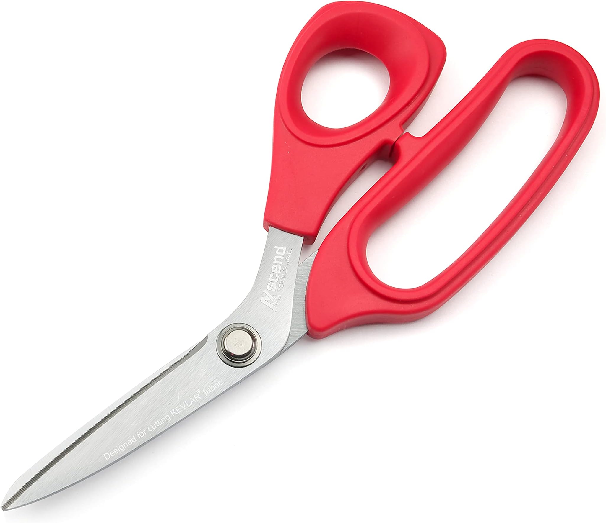 8 inch Industrial Grade Carbon Steel Shears - Kevlar, Dyneema, Vectran, Spectra, Technora, Nomex, Innegra, Dacron, Fiberglass, Carbon Fiber, Best Shears for Splicing