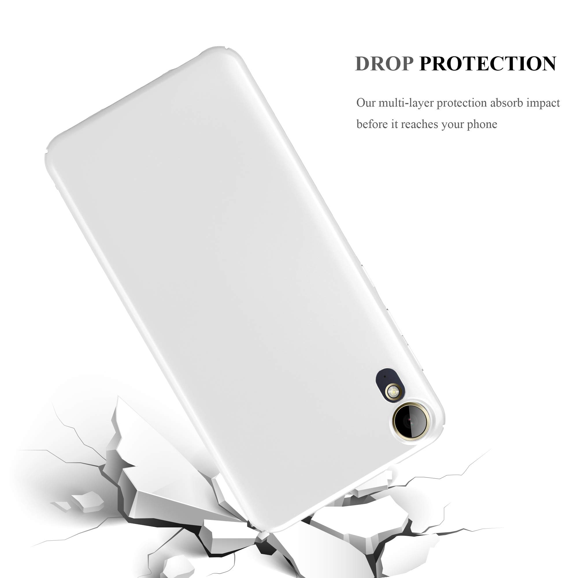 Cadorabo Hoesje voor HTC Desire 12 PLUS in METAAL ROSE GOUD - Hard Case
