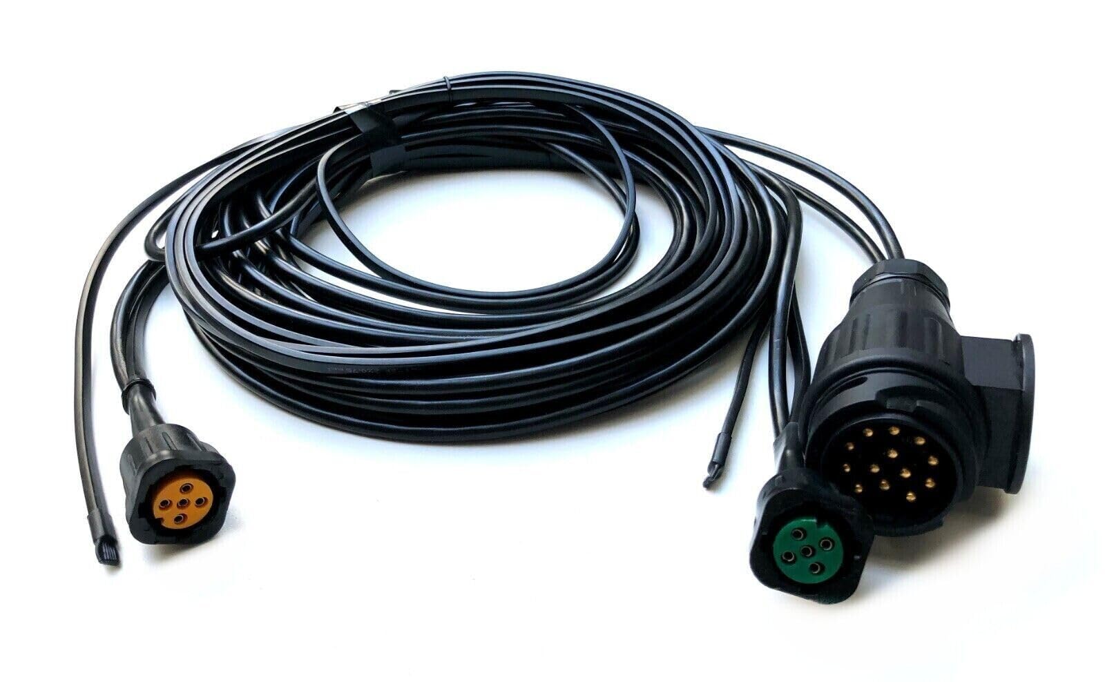 Kit de iluminación LED para remolque 12V/24V – 2 luces traseras LED, luces matrícula, reflectores y cable 13 pines – Homologación E9