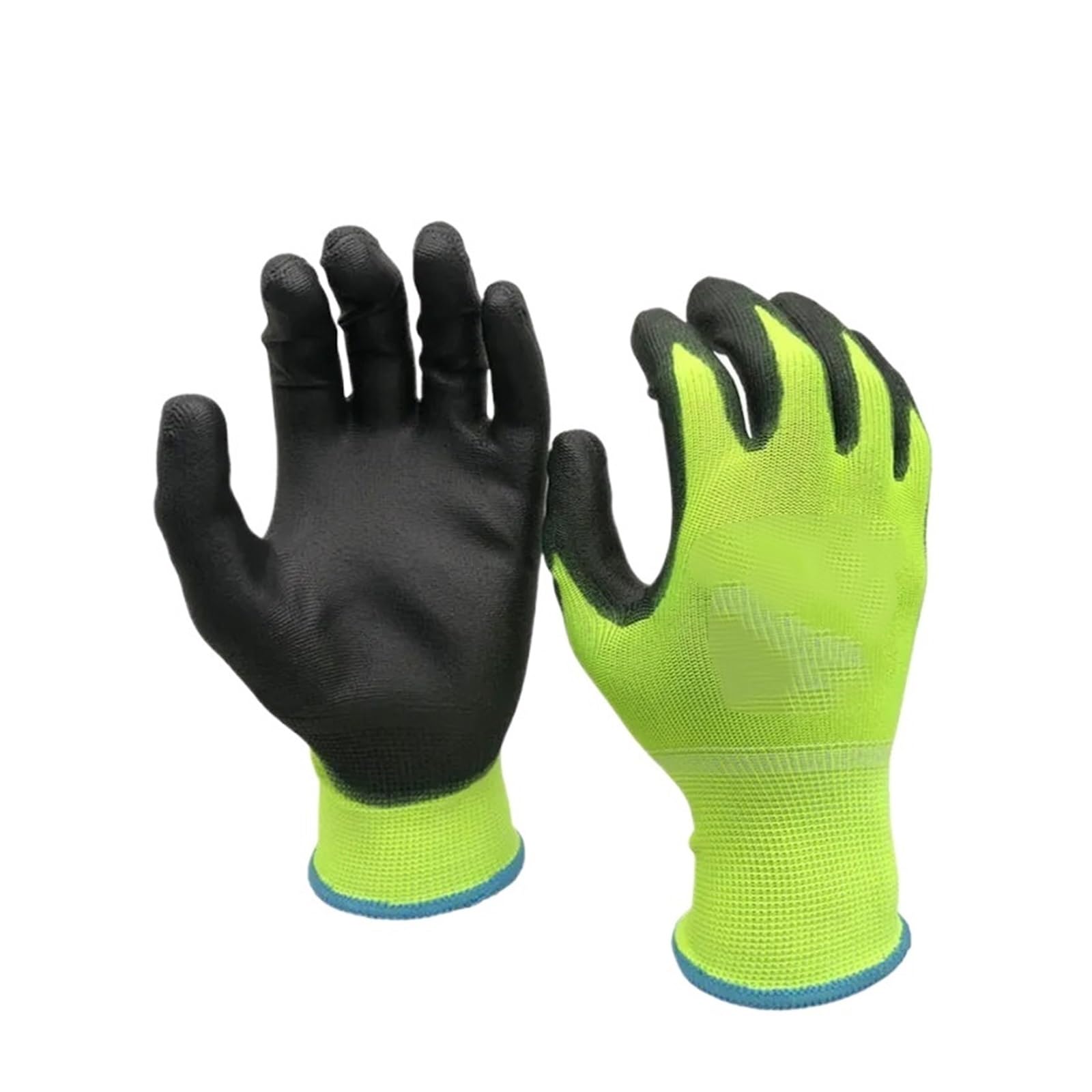 Guanto Da Lavoro Meccanico Con Palmo Rivestito In Gomma, Guanti For Uso Generale, 12 Paia(XL)