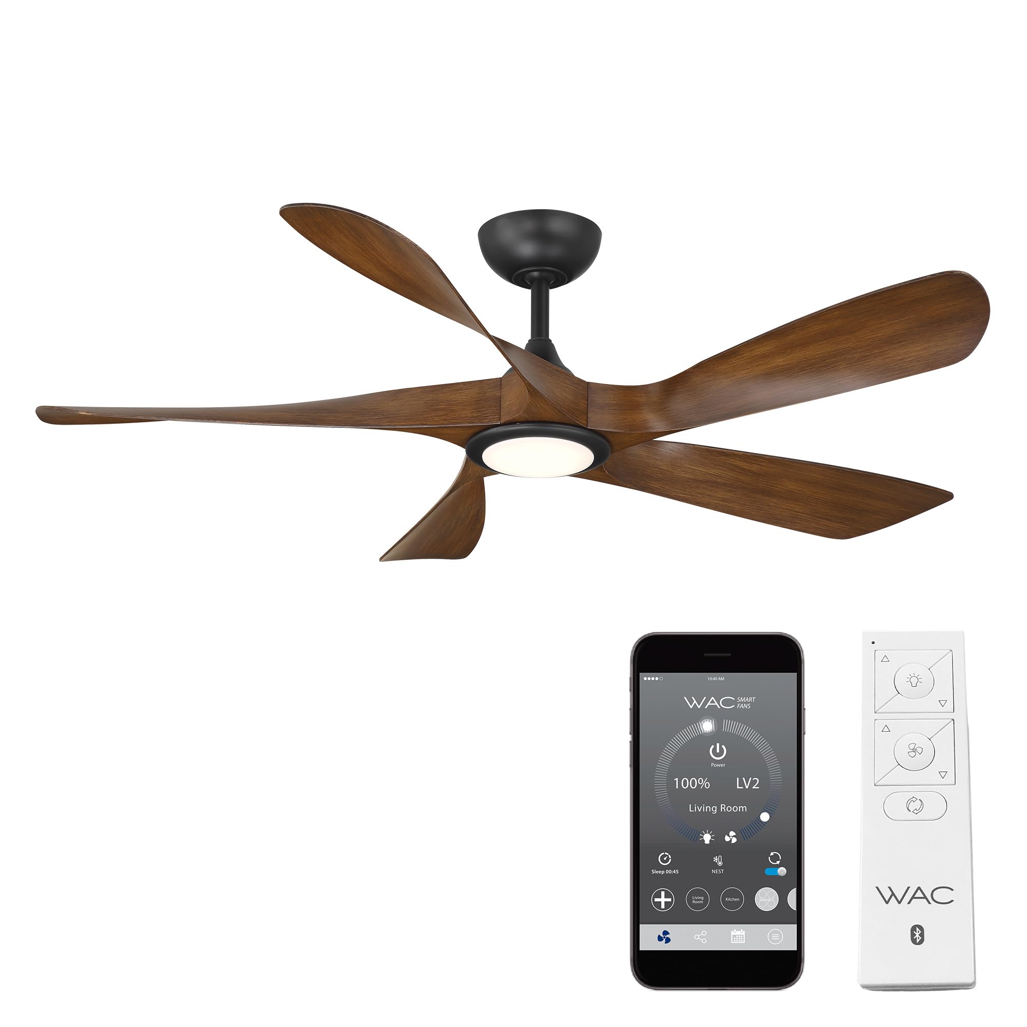 wata Amazon.com: WAC Smart Fans Swirl Indoor and Outdoor 5-Blade Smart