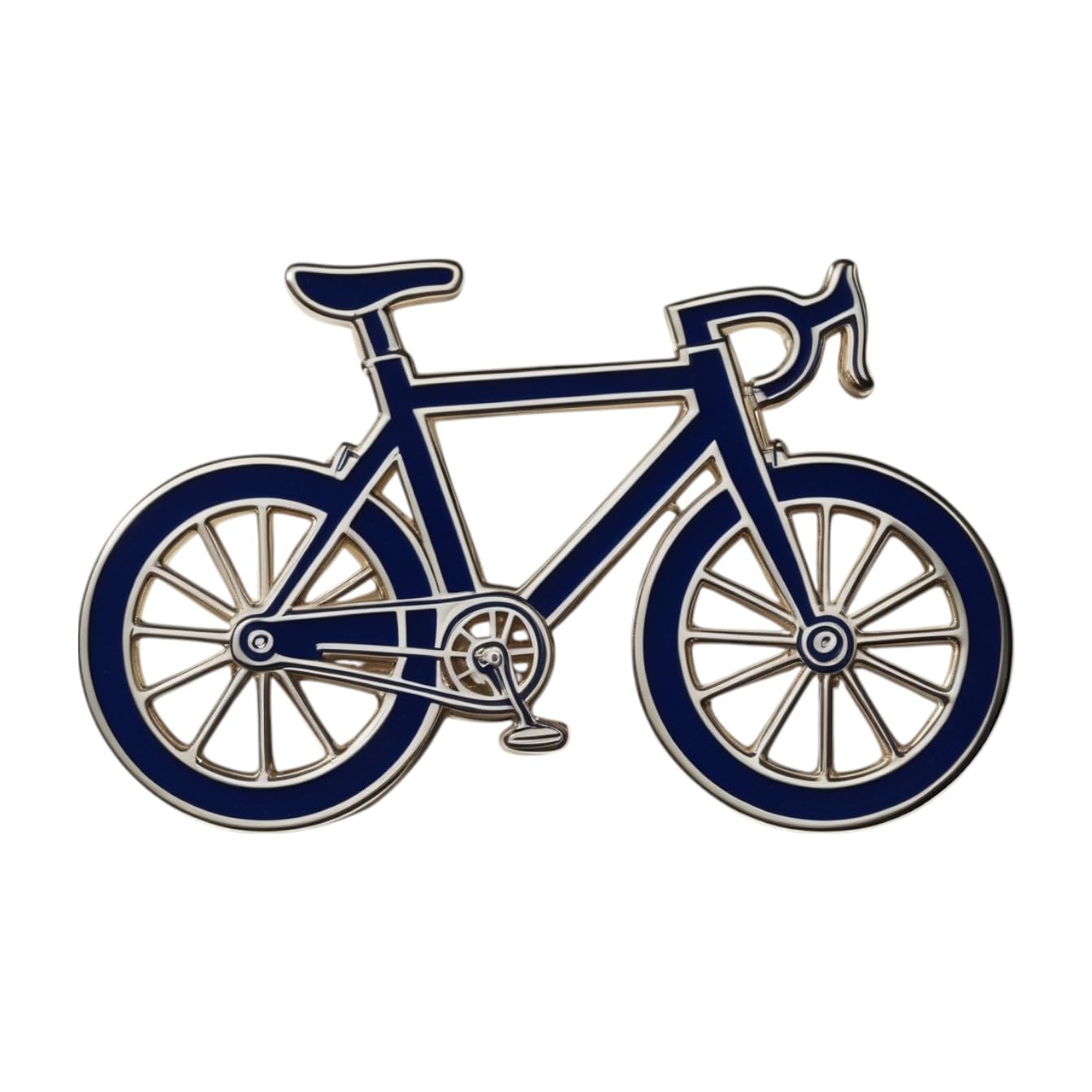 1.75" Bicycle Soft Enamel Pin – Bicycle Bike Lapel Pins Brooches for Backpacks, Jackets, Hats, Clothes, Bags, Teens, Girls, Boys – Pinback Buttons &