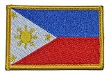 Flag of The Philippines, Full Color Three Stars and a Sun Flag 2x3 Patch