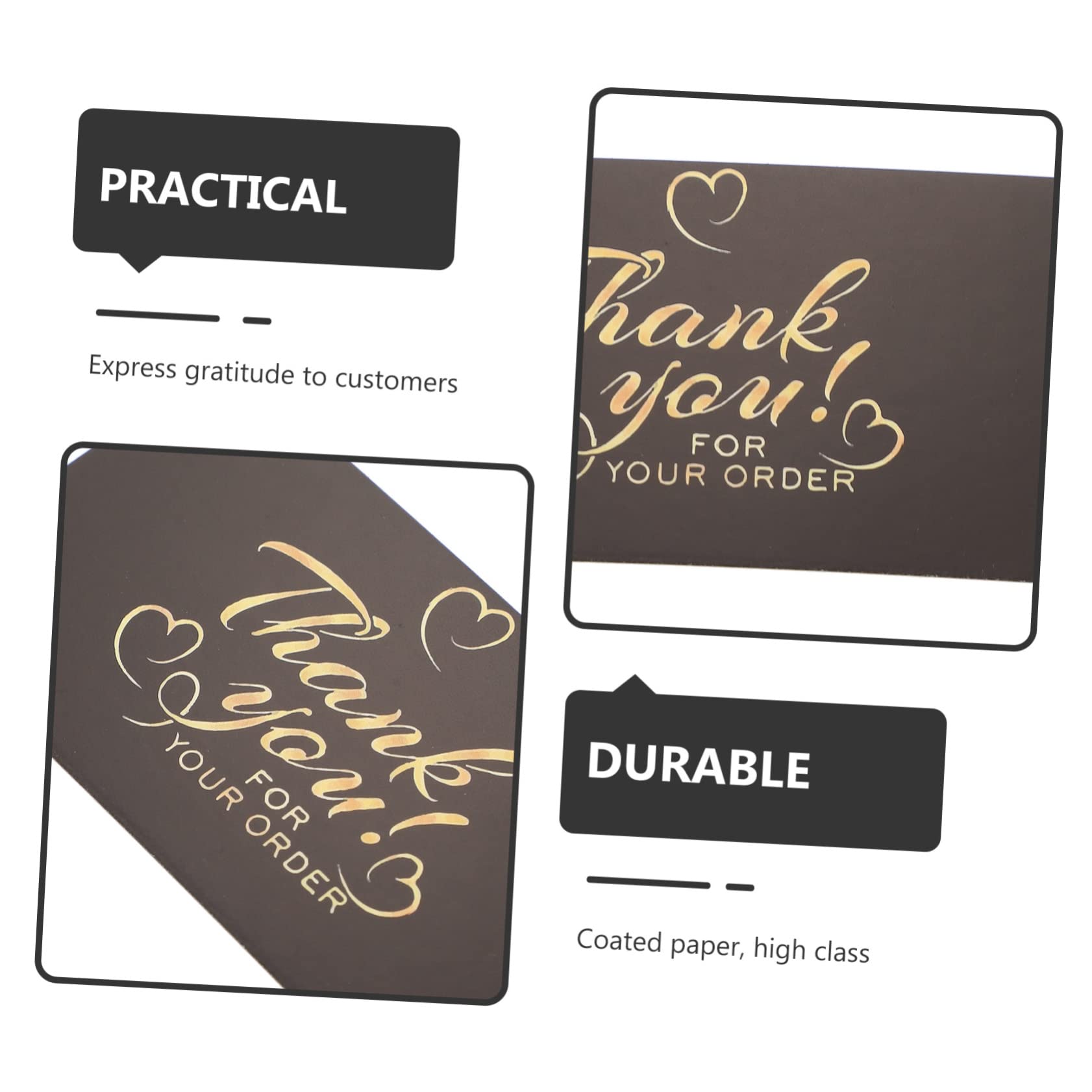 SHINEOFI 200piezas Tarjetas De Agradecimiento Elegantes Flores Tarjetas Para Clientes y Compradores Para Negocios Online y Agradece Tus Clientes Estilo
