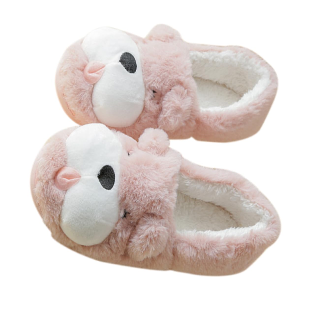 Healeved Pantofole da Donna in Cotone Caldo Suola Antiscivolo Spessa, di Scarpe da Casa Rosa, Traspiranti e Confortevoli per L'inverno
