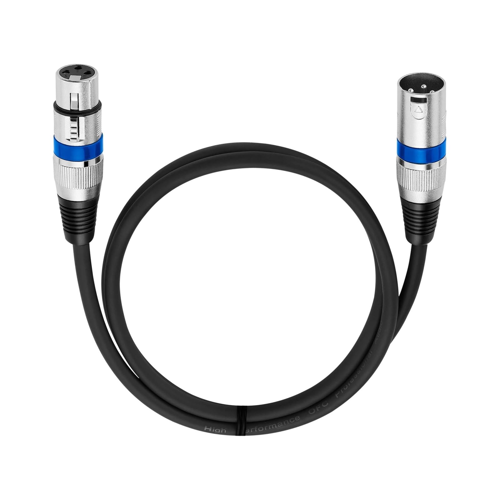 3-pinowy zbalansowany kabel XLR Ekranowany męsko-żeński kabel audio do miksera mikrofonu 1 m 1,8 m 3 m 5 m 10 m 15 m 20 m (Purple Circle, 1,8 m)
