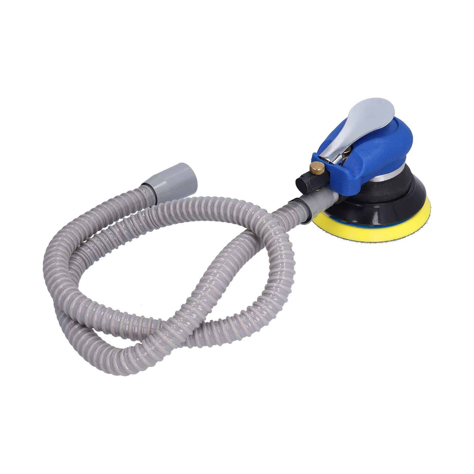 Lijadora neumática de 5 pulgadas, lijadora orbital, kit de pulidora y lijadora de vacío de alta velocidad para el lijado y pulido de carrocerías de automóviles con una rotación exc (Estilo de la UE)