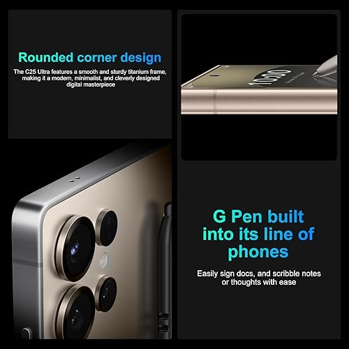 Miniatura 4 de Teléfono celular I25 Ultra desbloqueado, pantalla FHD+ de 7.2 pulgadas, 8 GB+256 GB, teléfono inteligente con batería de 8000 mAh, S Pen