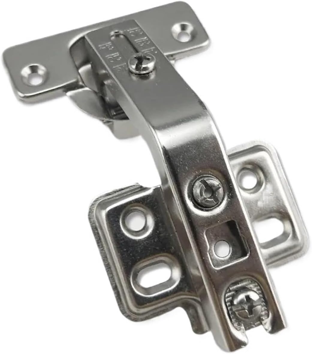 1pc 135 Degree Hinge Niacolam Coated Irregular Large Turning Cabinet Door Hinge Standard Door Hinge(135 Degrees (Two Holes) Bare Hinge)