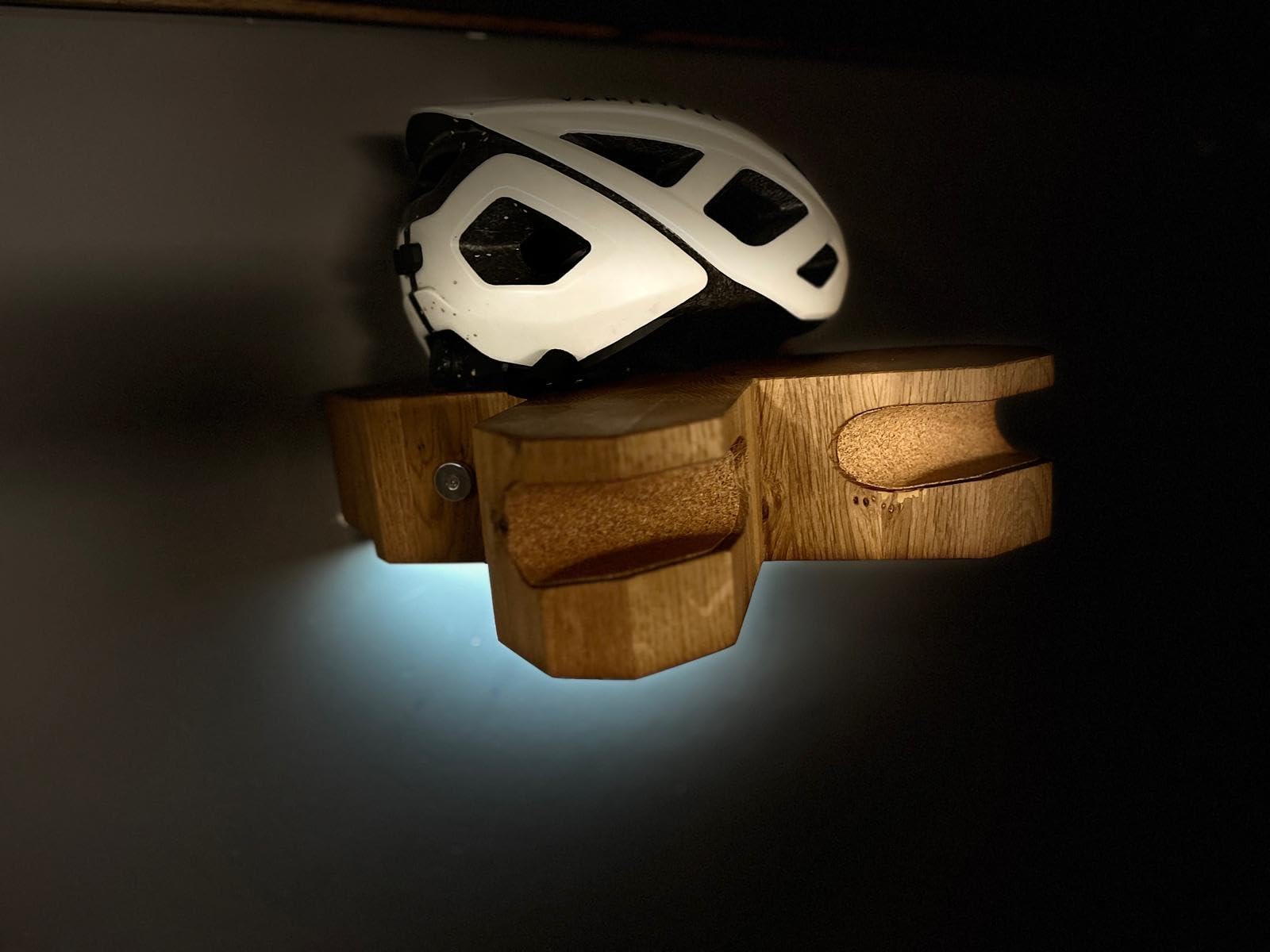 Fahrrad-Wandhalterung, Eichenholz, Modernes Design