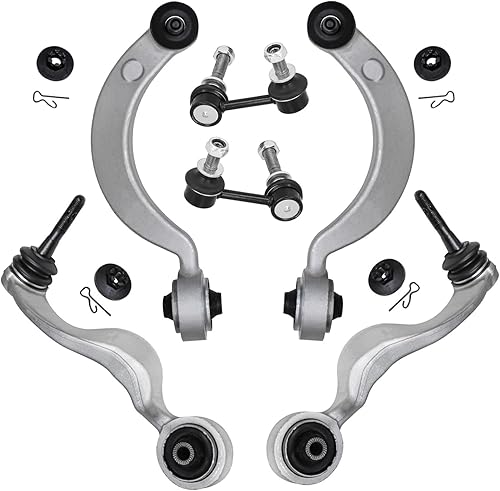 Miniatura 102 de Detroit Axle - Kit de brazos de control AWD para cargador Chrysler 300 Dodge Challenger Magnum, 2 brazos de control superiores delanteros con rótula