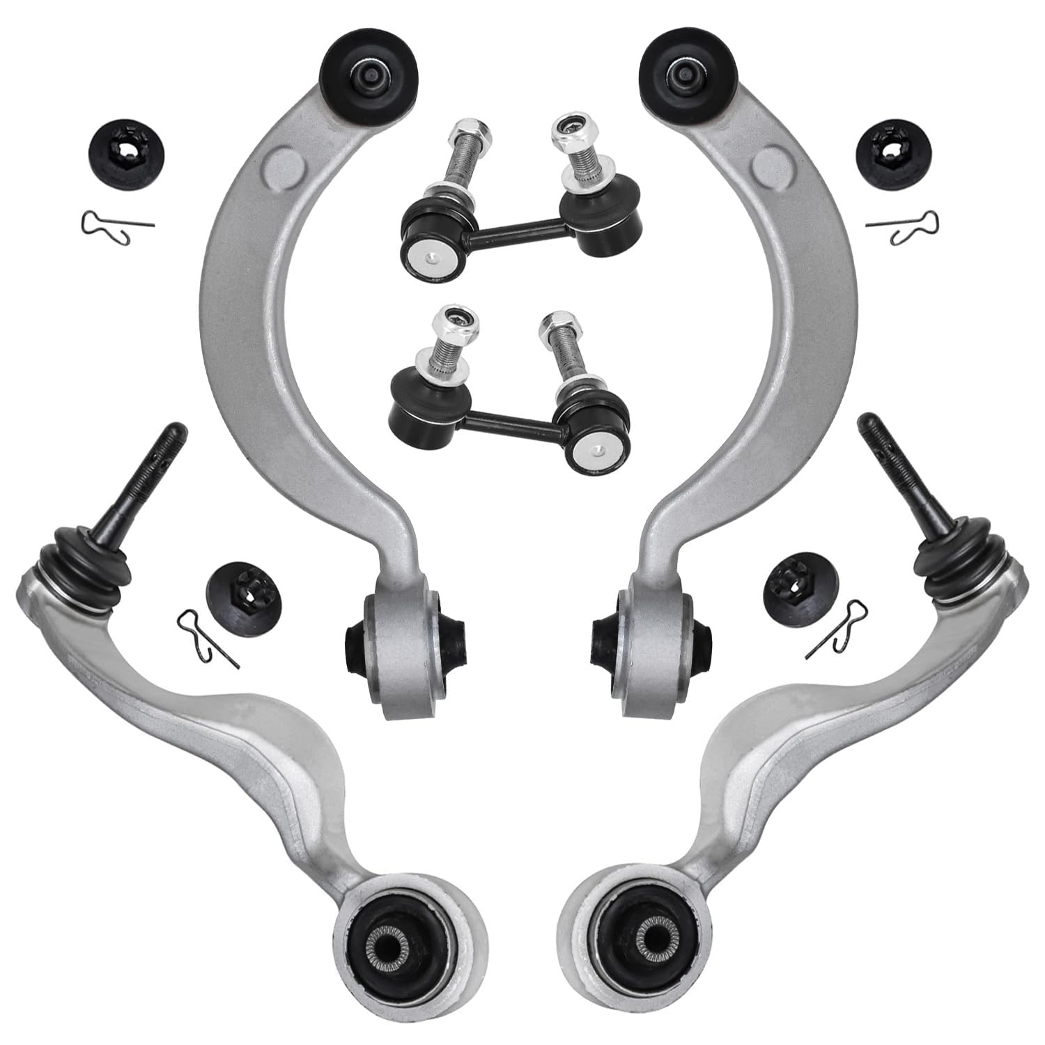 Detroit Axle - RWD Front End Suspension Kit for 2007-2017 Lexus LS460, 4