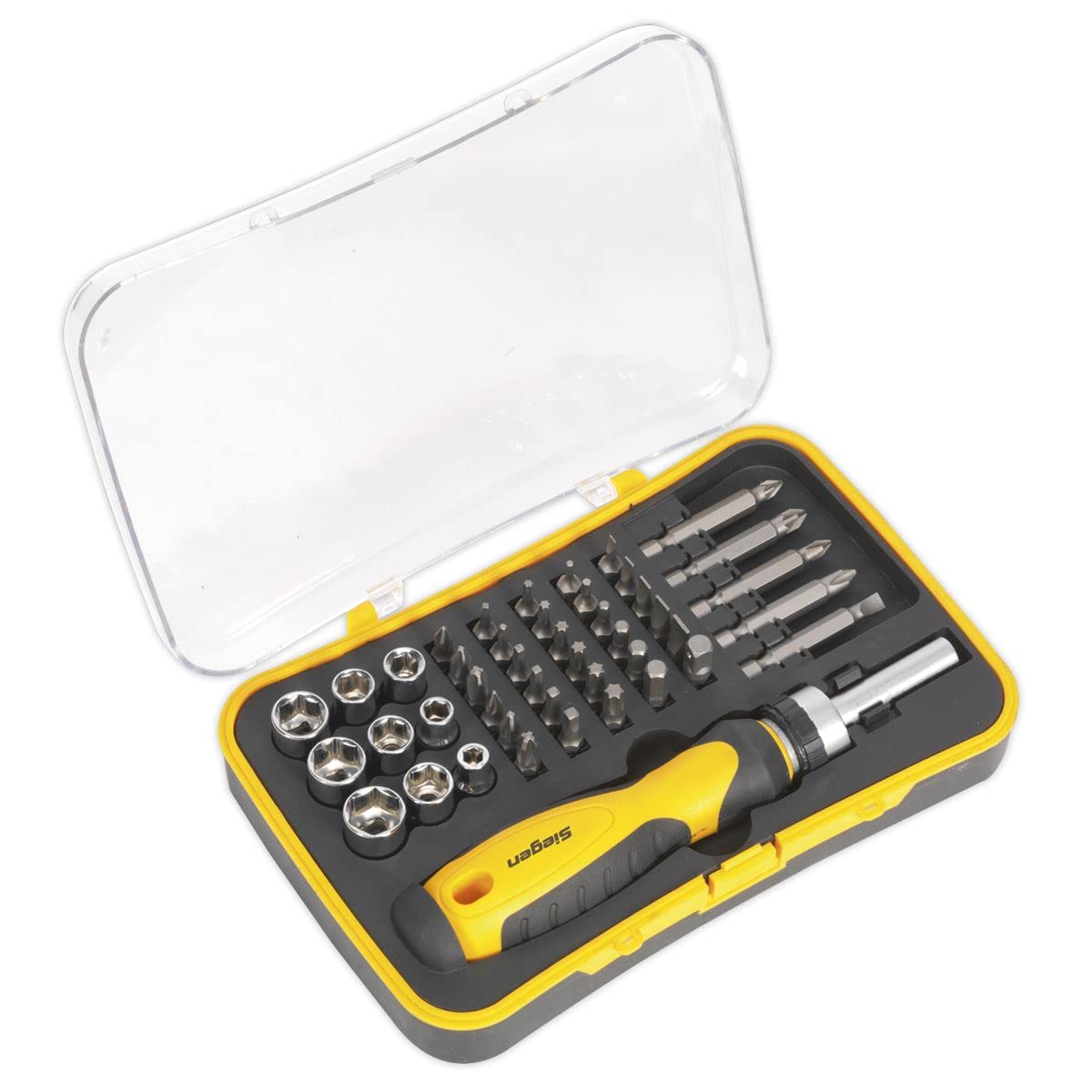 SEALEY SEIGEN TOOLS S0979 - Socket & Bit Set 45pc Ratchet Screwdriver -TRX STAR