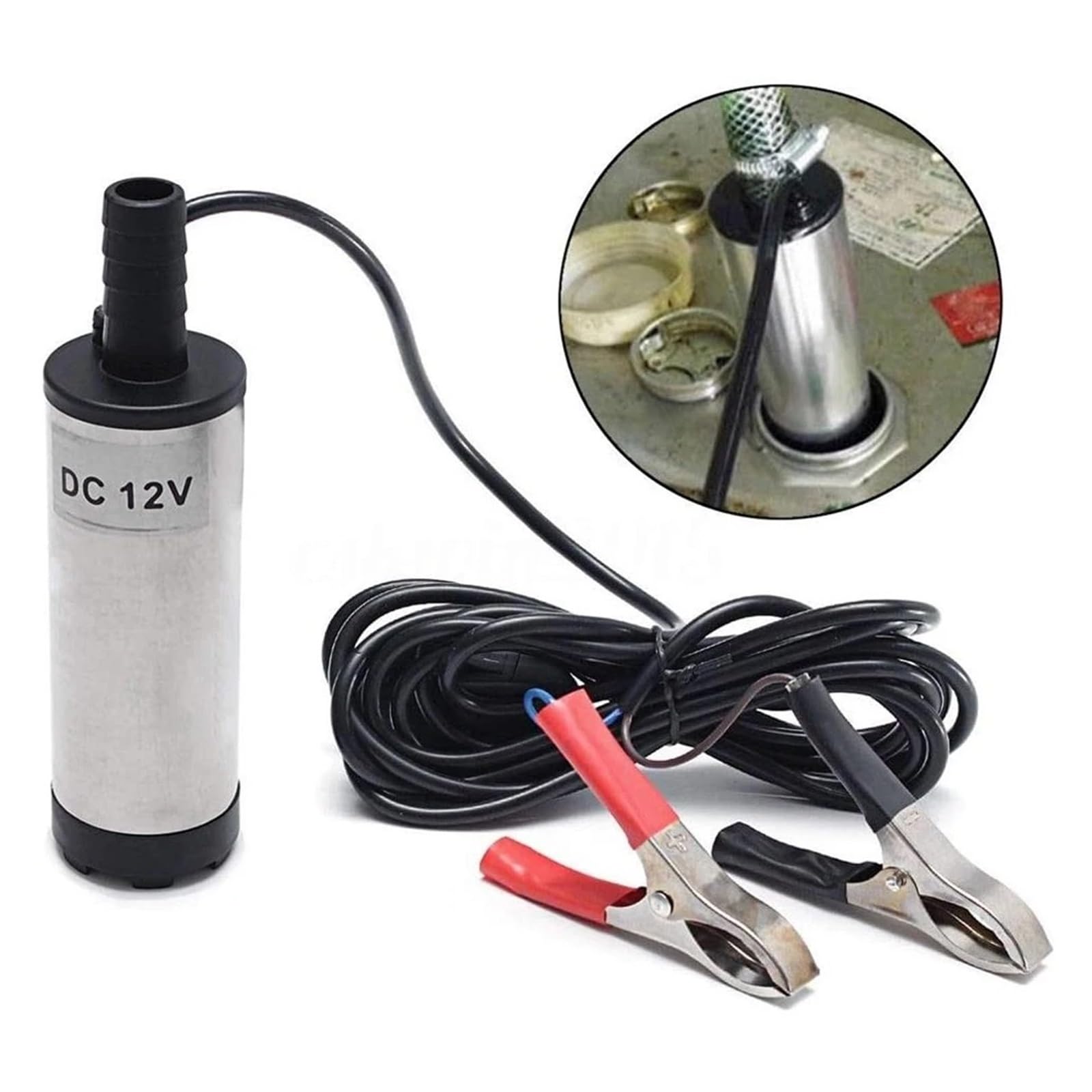 Para coche para moto Bomba Moto Gasolina | Bomba eléctrica de transferencia de combustible, bomba sumergible de repostaje de transferencia de aceite y agua.