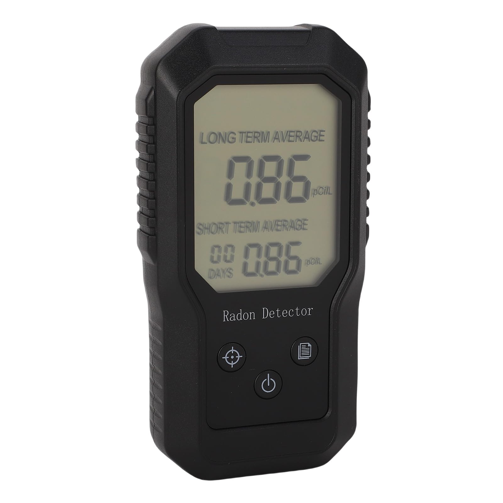 Cocoarm Rilevatore Digitale di Radon, Tester Portatile di Gas Radon con Supporto a Parete e Tripla Protezione per Casa, Miniera, Tunnel, Visualizzazione a Lungo e Breve Termine