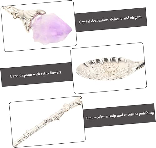 Miniatura 2 de KICHOUSE Cuchara de acero inoxidable cuchara de espresso cucharas de mezcla para bebidas cubiertos de acero inoxidable cucharas de té cuchara