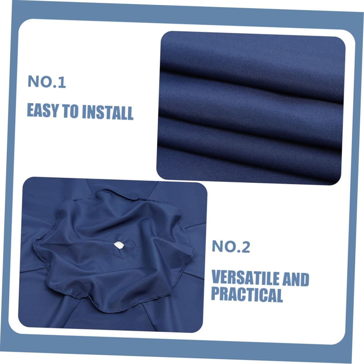 HANABASS Umbrella Replacement Canopy for Patio Umbrellas Polyester Fabric Canopy Top for Outdoor Use Vented Design for Optimal Airflow and Uv