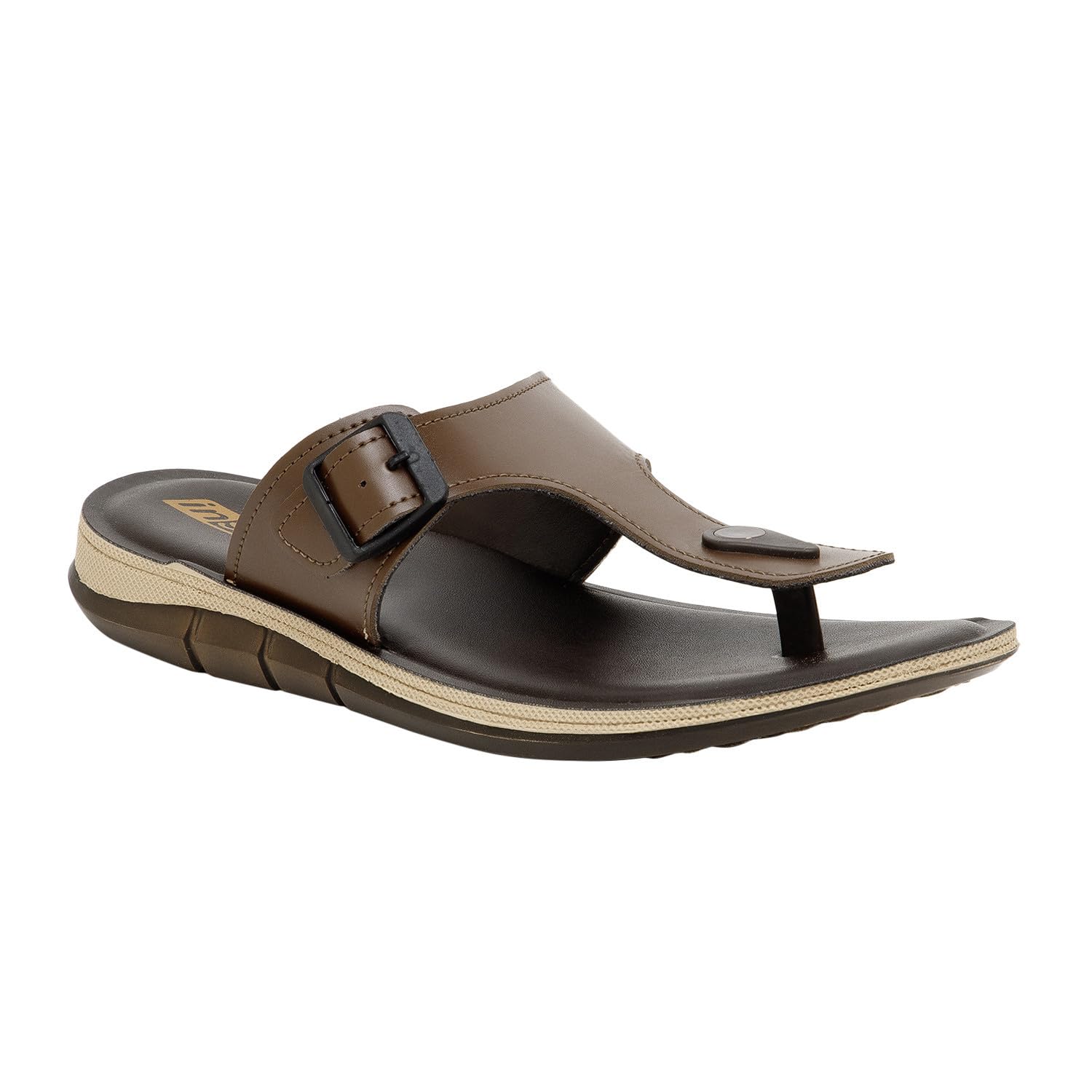 INSOFT Mens Slip-On with Buckle Brown Sandal | Comfortable Footbed |Classic Design | Breathable | Slip Resistant Sandal | 6 UK (B0CZRVTSZQ) Amazon Price History, Amazon Price Tracker
