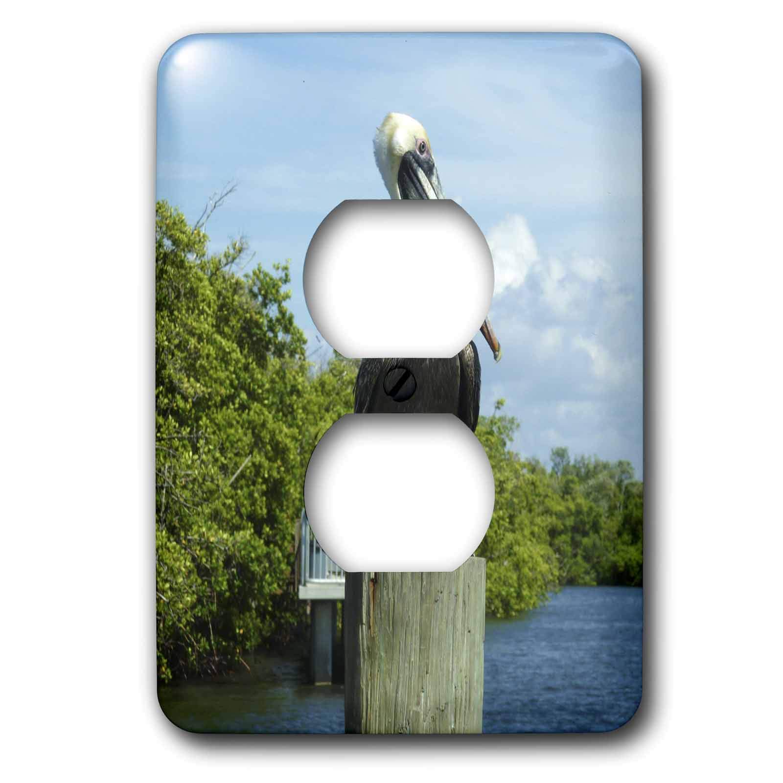 Pelican Perchoir plaque d'interrupteur artistique oiseau