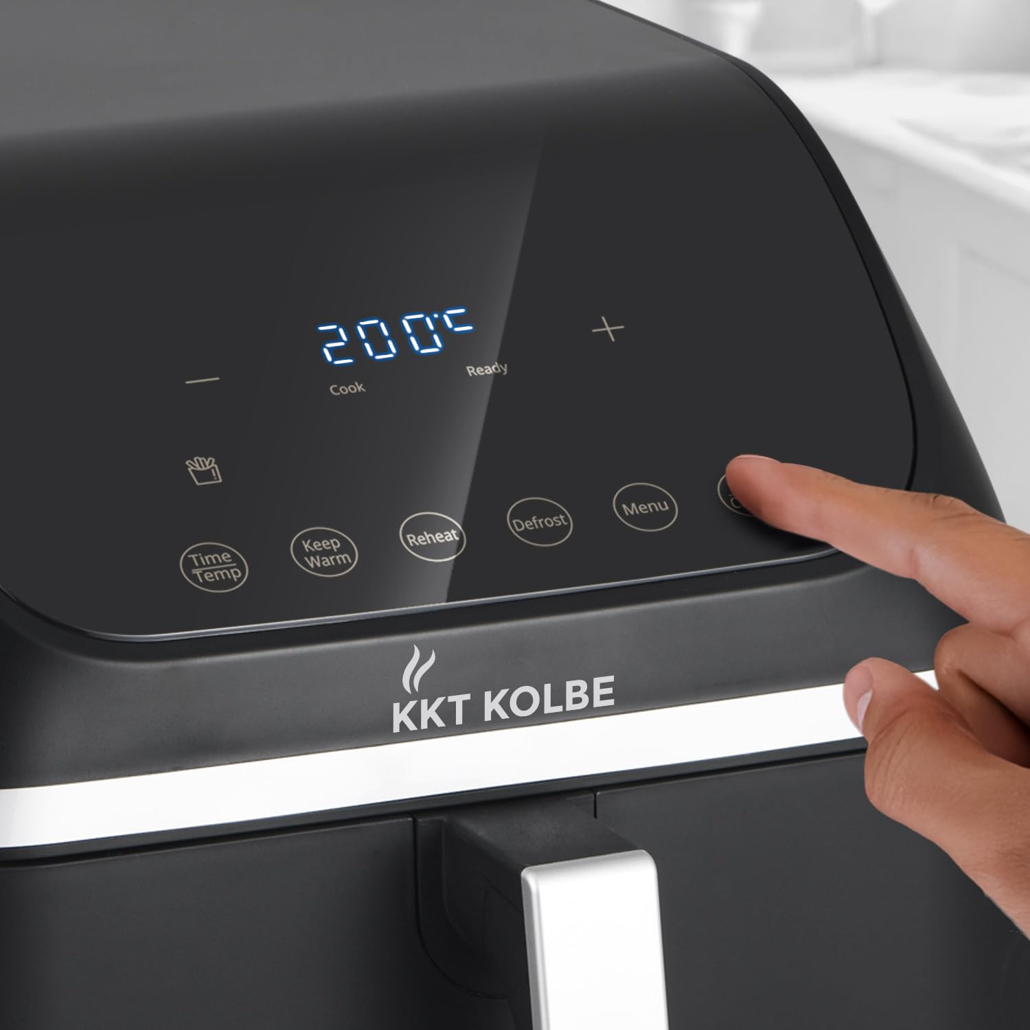 KKT KOLBE AF8500 frytkownica na gorące powietrze, 8,5 l, 10 programów, 13 funkcji, bardzo ciche smażenie bez oleju i tłuszczu, 1 szuflada