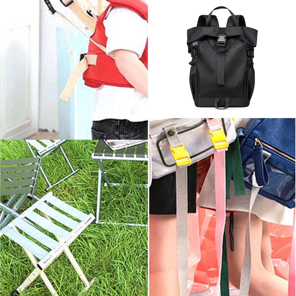 Gewebtes Band 20 Yards Länge 2.5cm Breite 2mm Dicke leuchtende Farben reißfest Köperband für Basteln Bündeln Verpacken Verzierungen Bekleidungsherstellung Textilaccessoires Umhängetaschen