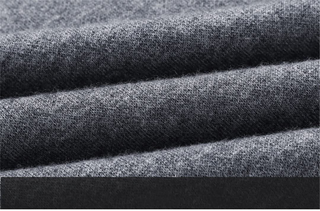 Vogrtcc Suéter de negocios con cuello en V grueso para hombre Otoño e invierno suéter suelto