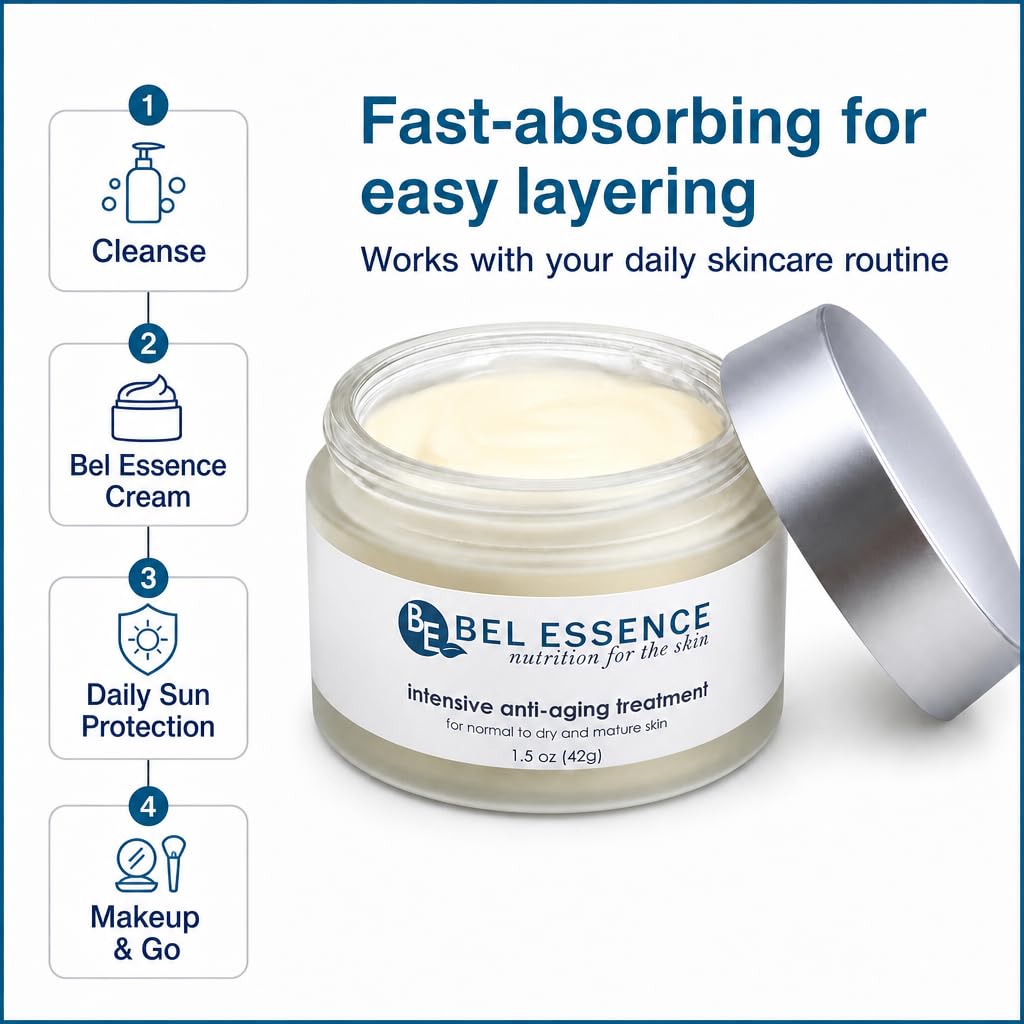 Amazon.com: Bel Essence Anti-Wrinkle Face Cream, 9-Oil Botanical