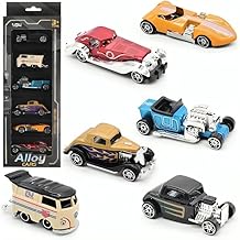 Sky Tech® Model Alloy Vehicle Model Vintage Metal Cars 6 Pcs Vehicles, Car Play Set for Toddlers,Boys Die-Cast Car Set, Birthday Decorations Gift Movie Vehicle Racing for Kids