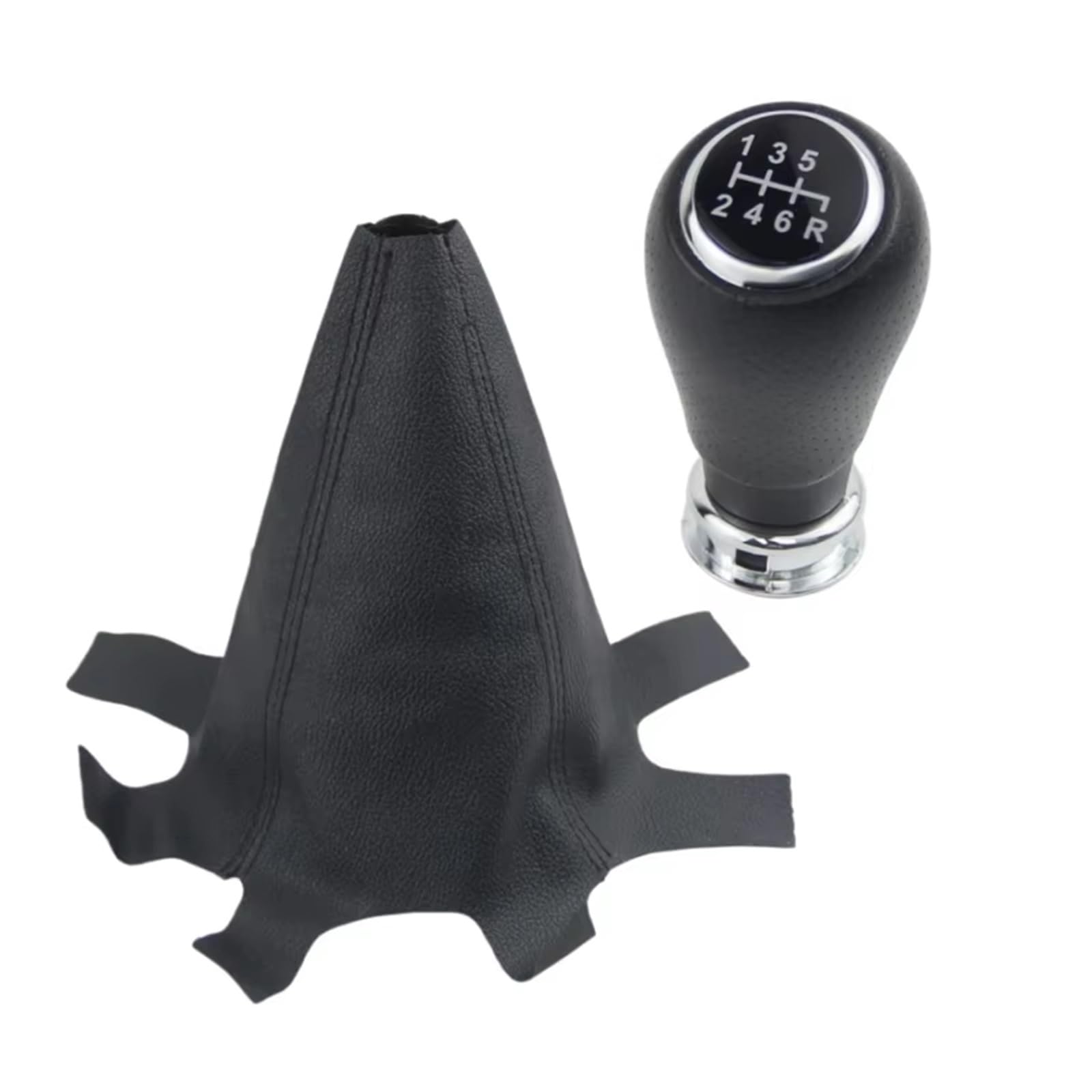 SCZMBLTLNV Car Gear Stick Knob 6 Speed Gear Shift Knob Shifter Gaiter Boot Cover Case for CRV CR-V MK3 2006-2012