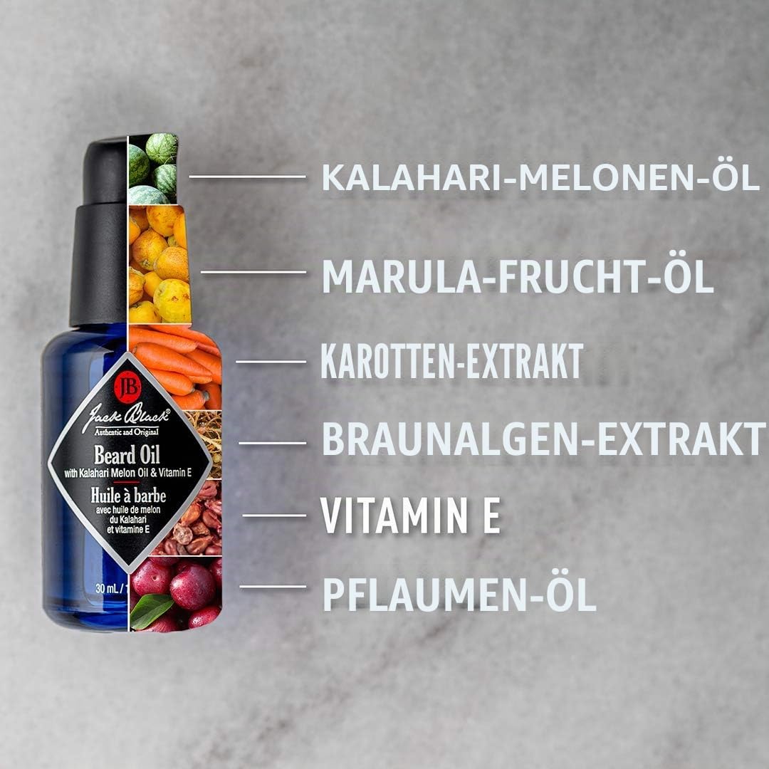 Jack Black Beard Oil Pflegeöl, 1er Pack (1 x 30 ml)