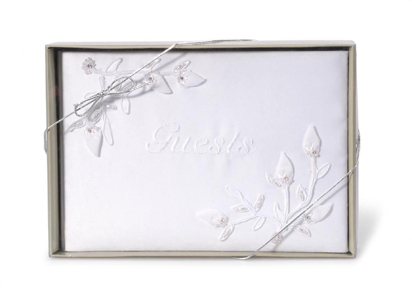 Gabarit d'embossage en carton livre d'or de mariage Darice blanc de 15 x 22,8 cm