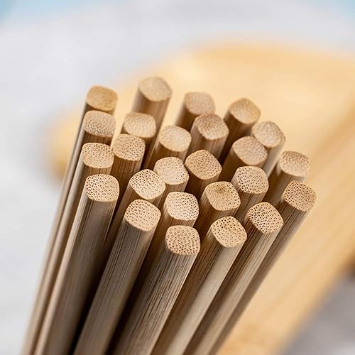 Miniatura 7 de 10 pares, palillos de madera, palillos aptos para lavavajillas, cocina natural saludable comestible, cocina de estilo clásico chino, comedor,