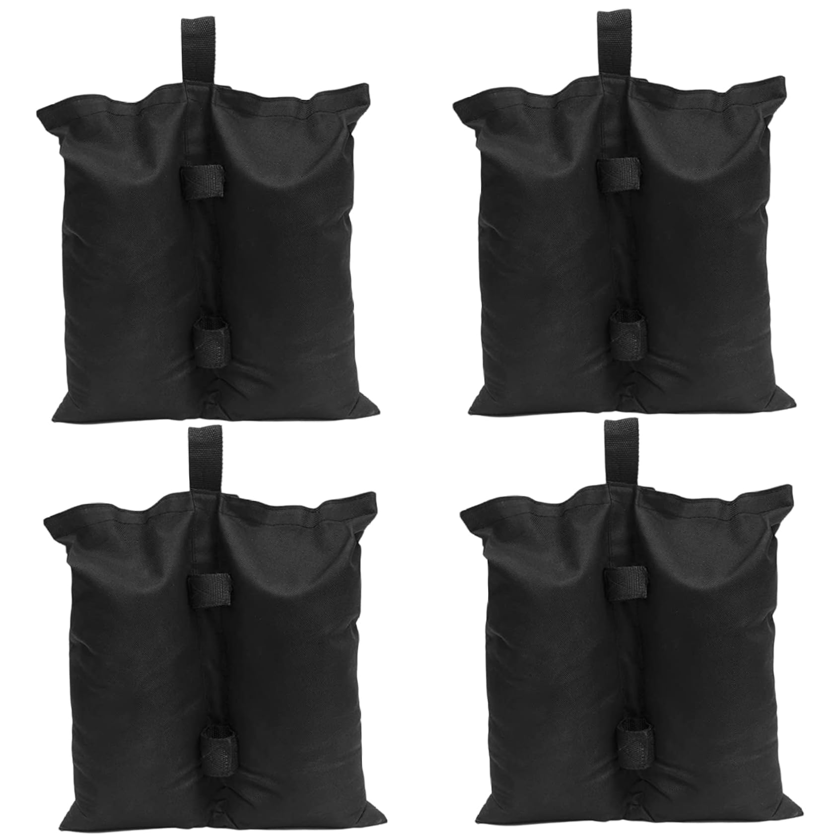Poids pour pliantes noirs lot 4 pour pied de tonnelle et tente de jardin