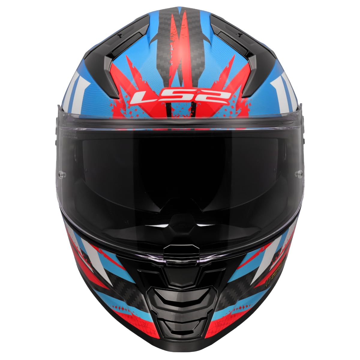 LS2 Unisex Vector II Carbon Tantic Red Blue Integraler Motorradhelm