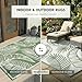 wikiwiki Outdoor Rug, 5x8ft Waterproof Reversible Mat Indoor Outdoor Rugs Carpet, Small Area Rug Plastic Straw Rug for Patio Deck Balcony Pool RV Camping Beach Picnic, Green, Rugscape Series