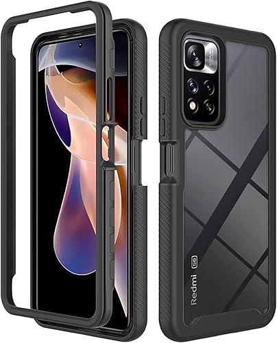 DAMONDY Funda para Redmi Note 11 Pro Plus funda Redmi Note 11 Pro Plus protección contra caídas 2 en 1 híbrida resistente de doble capa para Redmi