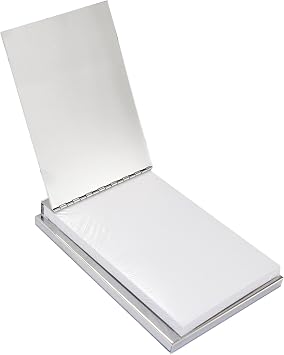 Natico Originals Non-Tarnishing Executive Silver Travel Notebook, Portable Jotter Notepad 6 x 4.25 Journal w/ 5.75 x 3.75 100 Page Perforated Pad (30-418)