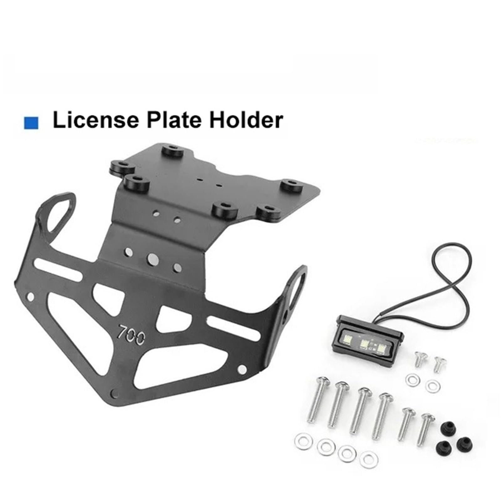 Rama tablicy kierunkowskazów Pasuje do Yamaha Tenere 700 2019 2020-2024 Uchwyt tylnej tablicy rejestracyjnej motocykla Tail Tidy Fender Eliminator CNC Aluminium Uchwyt rejestracyjnej