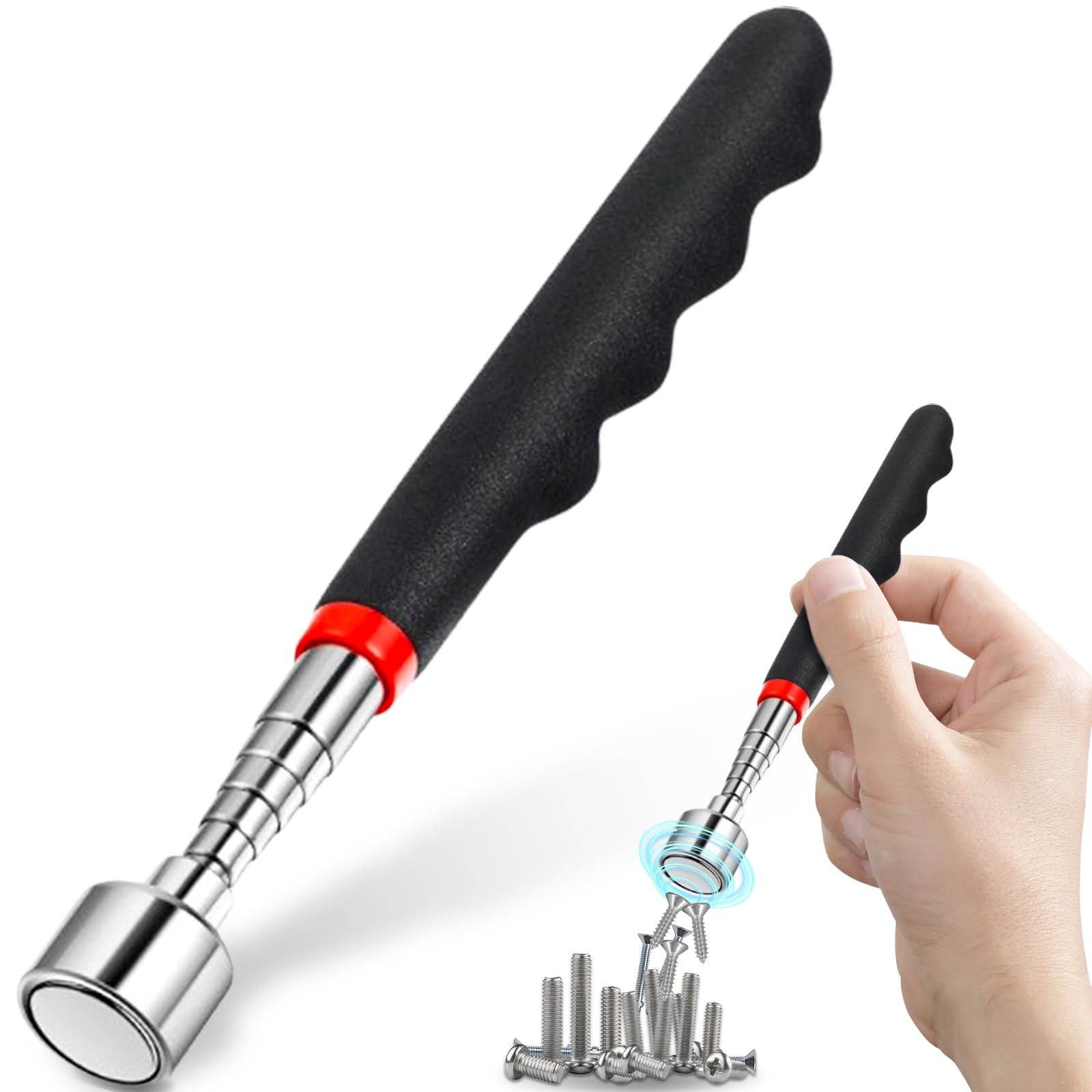 Ausziehbarer Magnetstab – Teleskopmagnet 18–80 Cm, Tragkraft 7,2 Kg (16 Lb) – Für Schrauben, Muttern, Kleinteile – Robuste Edelstahlkonstruktion