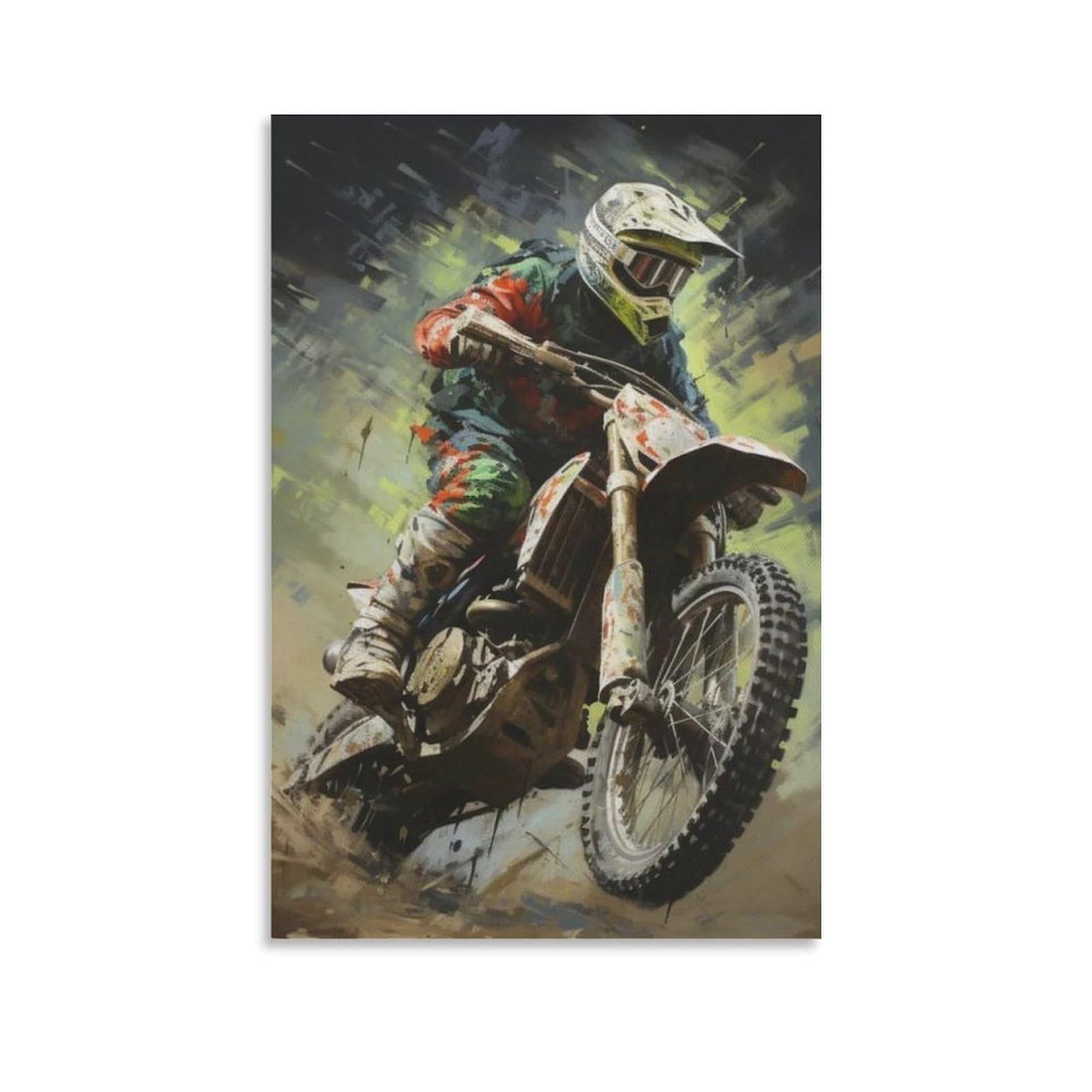 ASUIU Eli Tomac Canvas Poster Poster Cool Artworks Painting Wall Art Canvas Prints Hanging Picture Posters 16x24inch(40x60cm)
