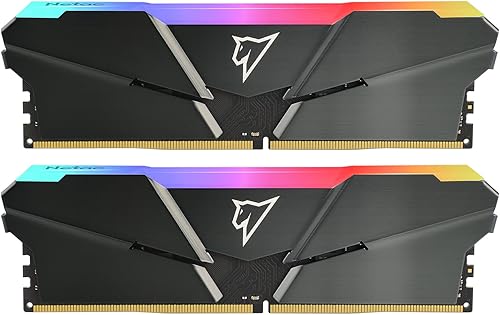 Netac Shadow Series RGB 16GB 2x8GB DDR4 3200MHz PC4-25600 C16 135V Kit de memoria LED de escritorio