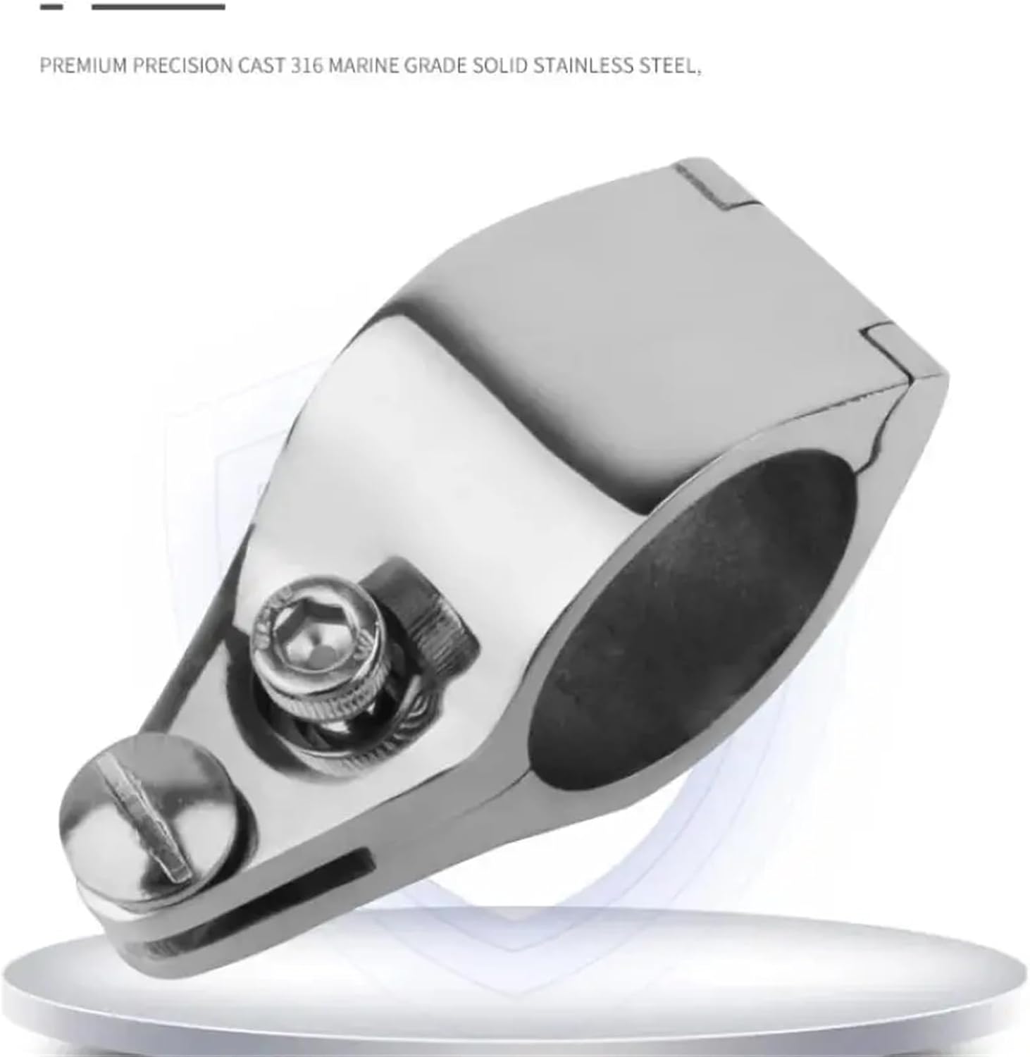 Stainless Steel Boat Hinges 3Pcs 316 Stainless Steel Fitting Boat Bimini Top Hinged 22mm 25mm 30mm 32mm Jaw Slide Easy Install Marine Hardware