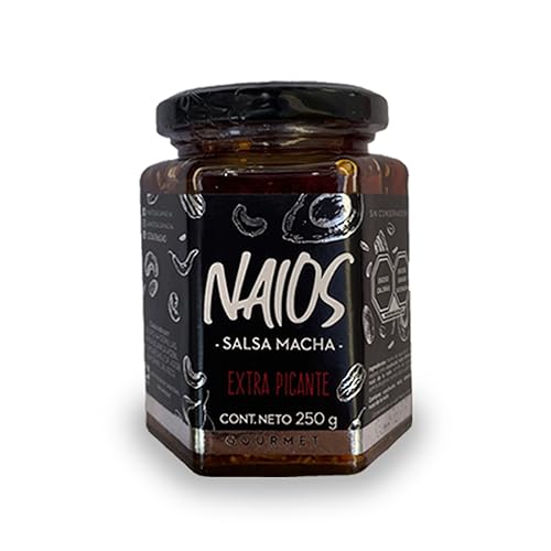 Miniatura 3 de NAIOS SALSA MACHA 2 PACK (Extra PicanteOriginal) Hecho a mano con 7 tipos diferentes de semillas y aceite de aguacate premium