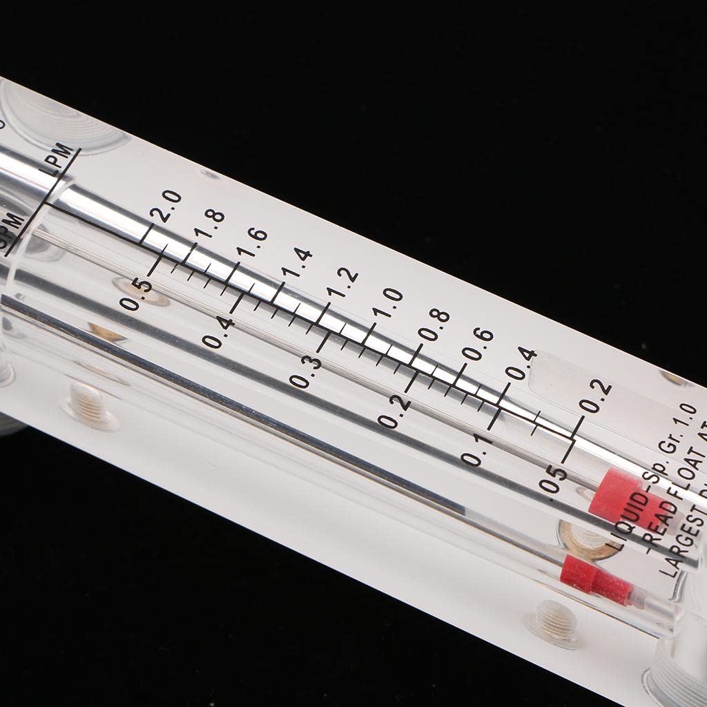 MotiveTech 1 Inch External Thread Water Flow Meter LZM-15, Clear  