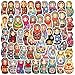 Aigemumy 50 PCS Russian Nesting Dolls Stickers Matryoshka Sticker Rerto Vinyl Decal for Journaling Laptop Scrapbook Cars Cups Water Bottles for Kids Boys Adults Teens Women