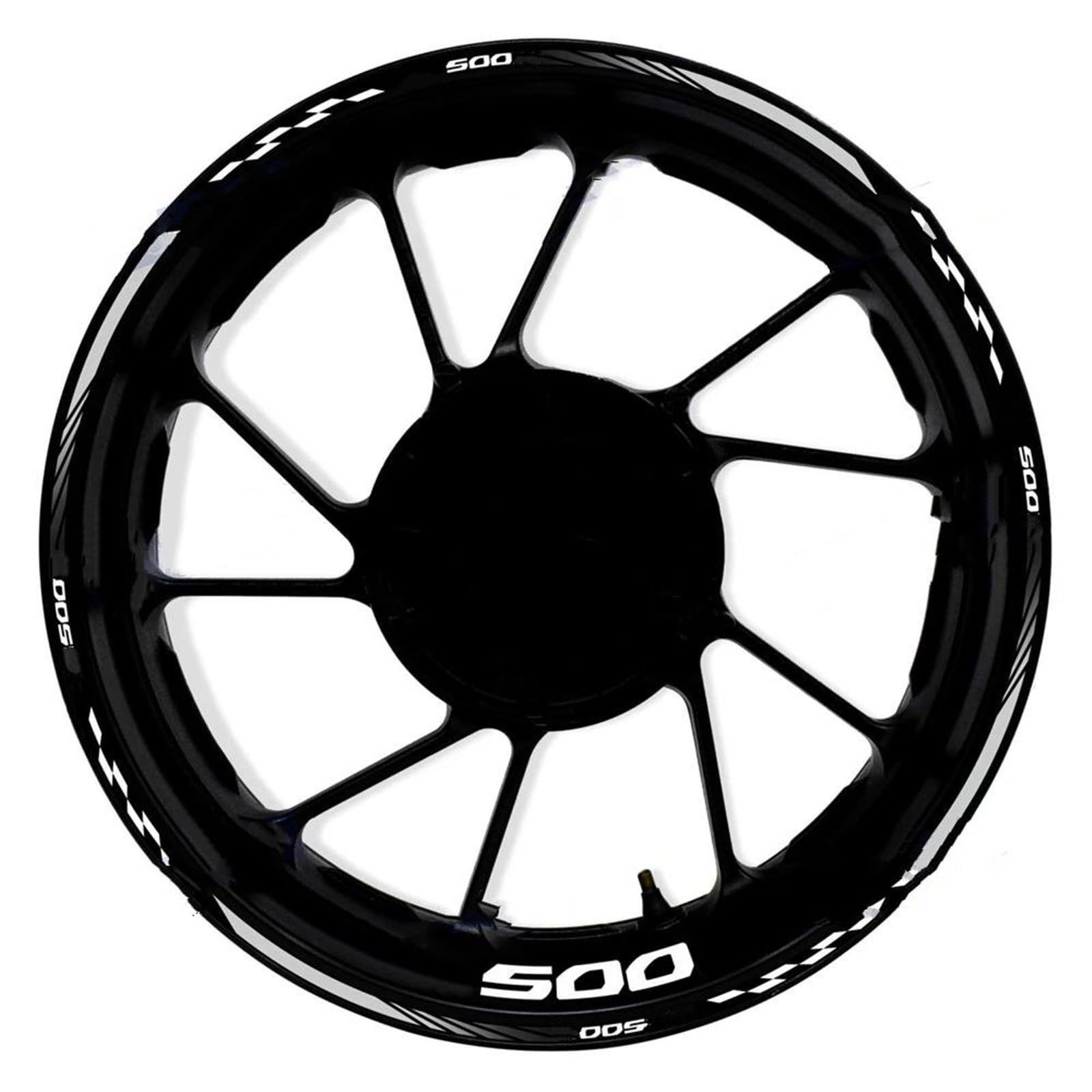 Motorcycle Front Rear Wheel Hub 17 Inch Sticker Waterproof Reflective Rim Decal Stickers for CB500X